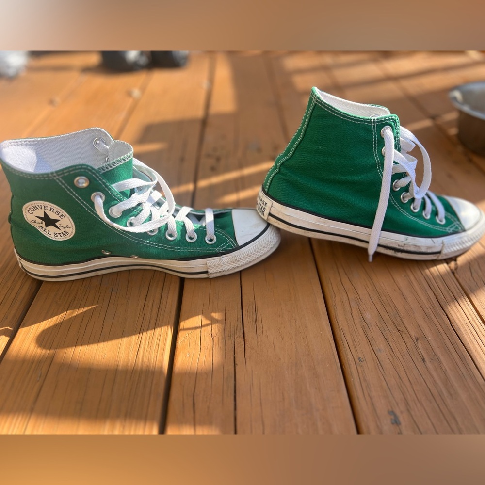 Converse Green High-Top Sneakers